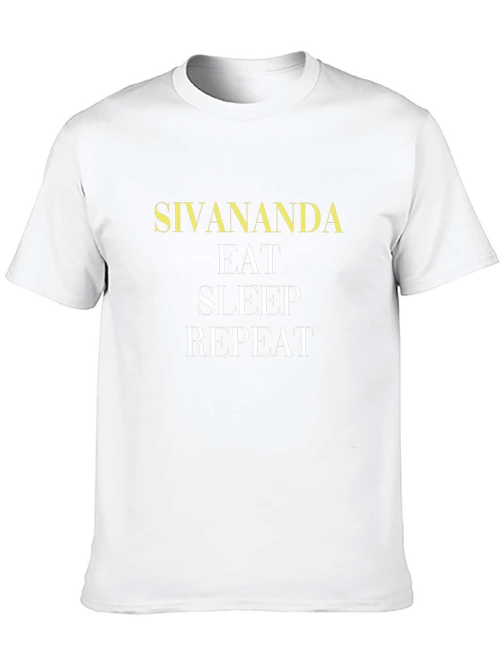 Sivananda Eat Sleep Repeat Black Graphic Tee