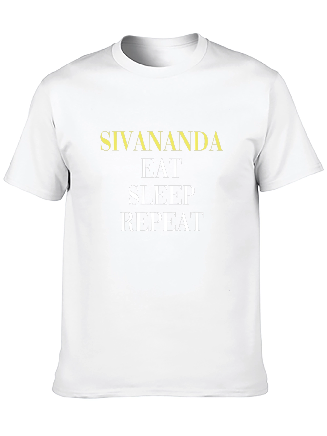 Sivananda Eat Sleep Repeat Black Graphic Tee