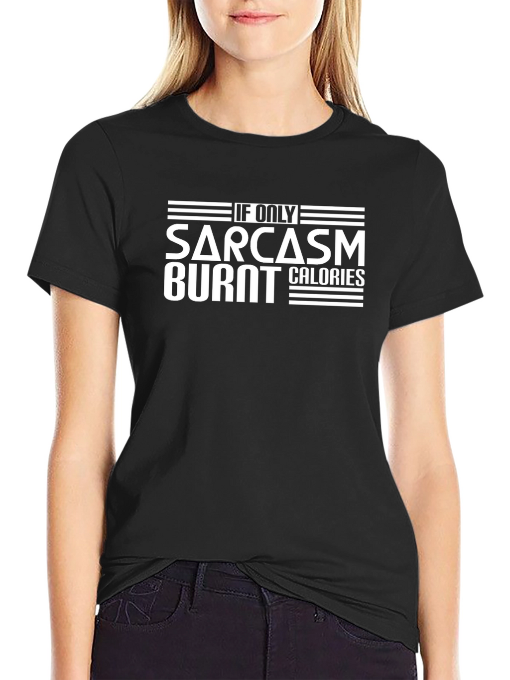 Sarcasm Burns Calories Funny Graphic Tee