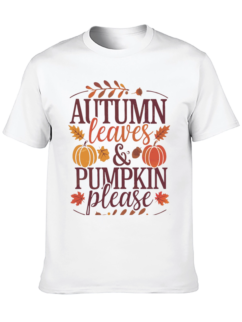 Autumn Leaves & Pumpkin Please Graphic Tee