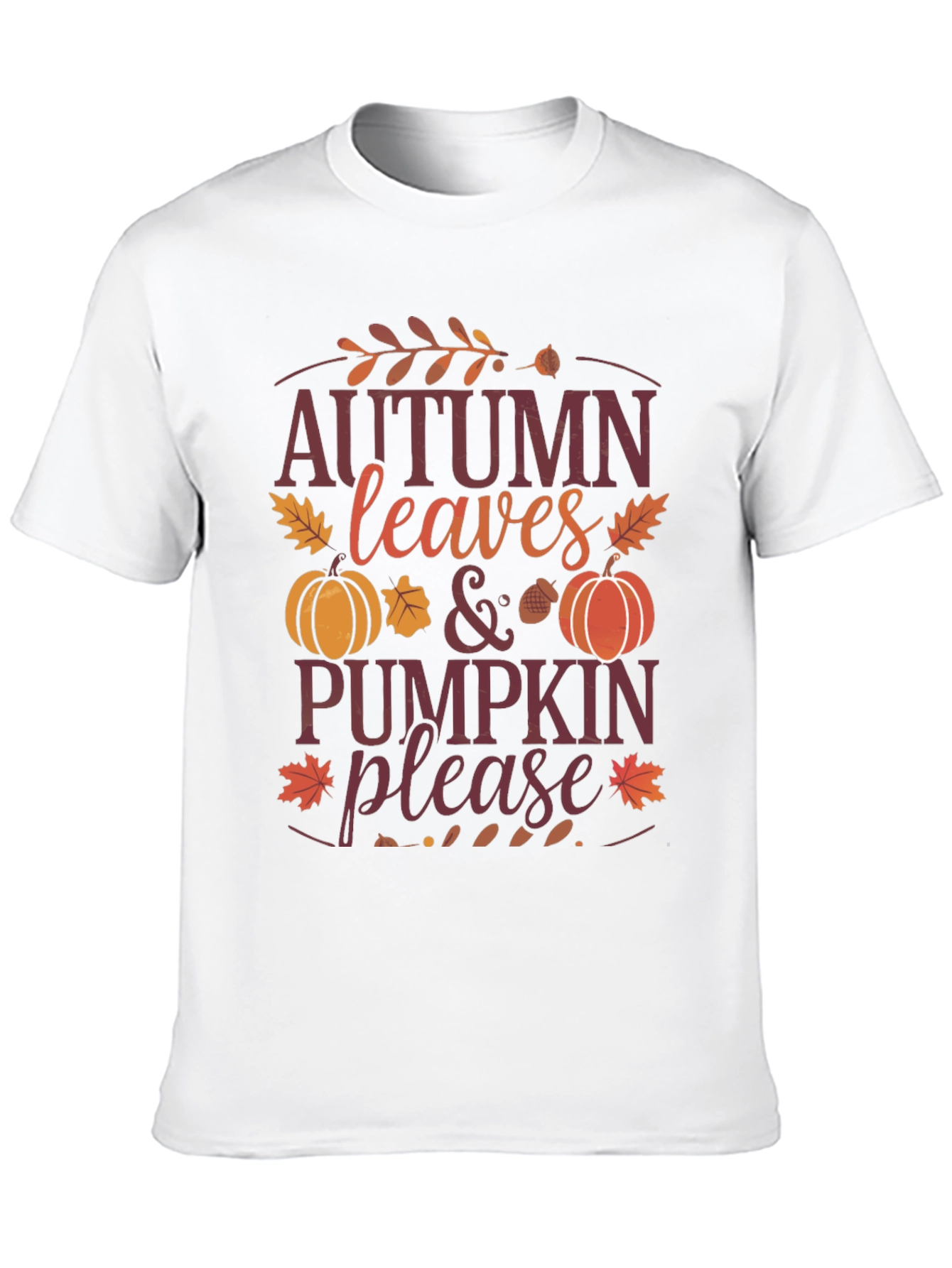 Autumn Leaves & Pumpkin Please Graphic Tee
