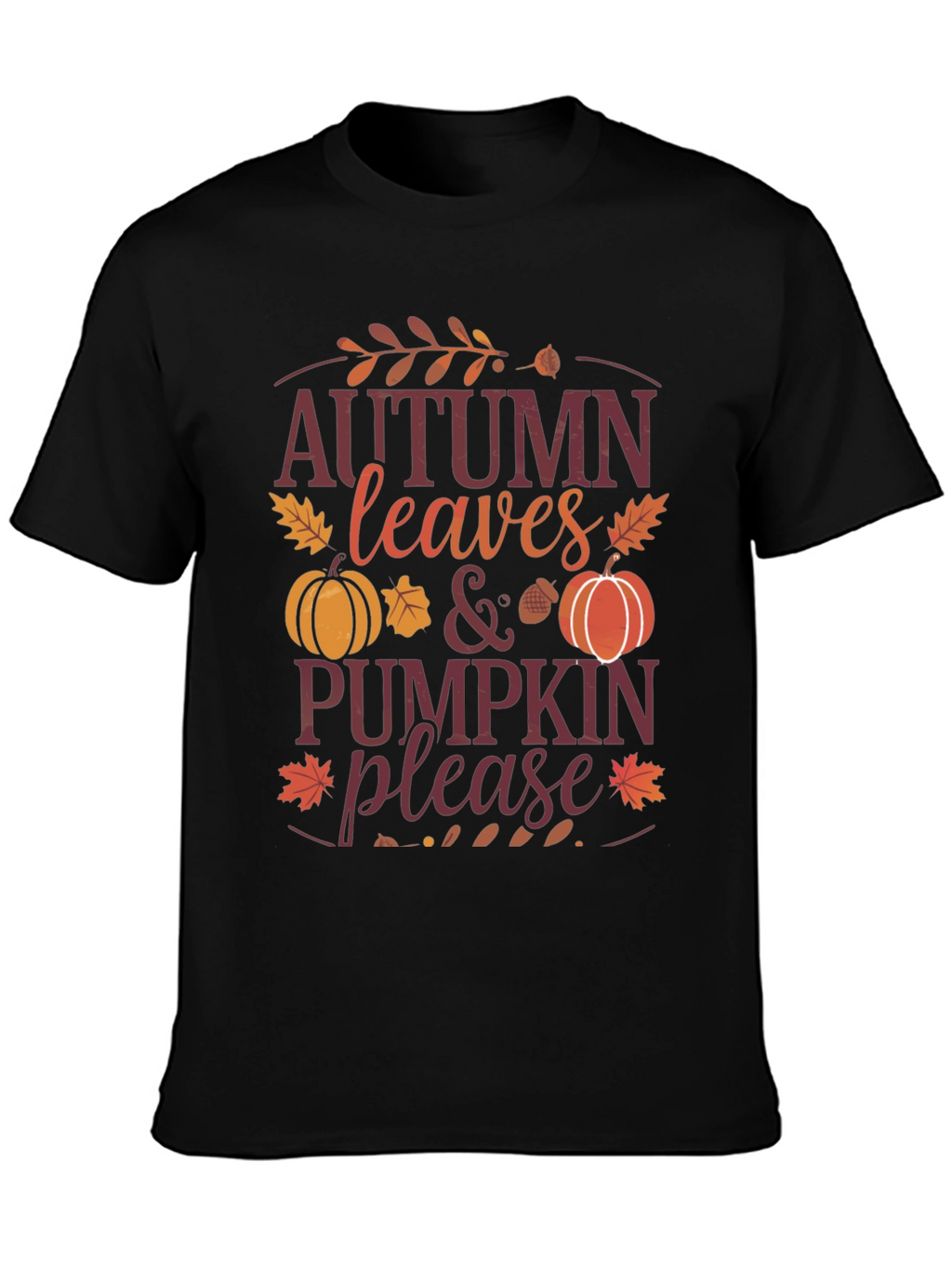 Autumn Leaves & Pumpkin Please Graphic Tee