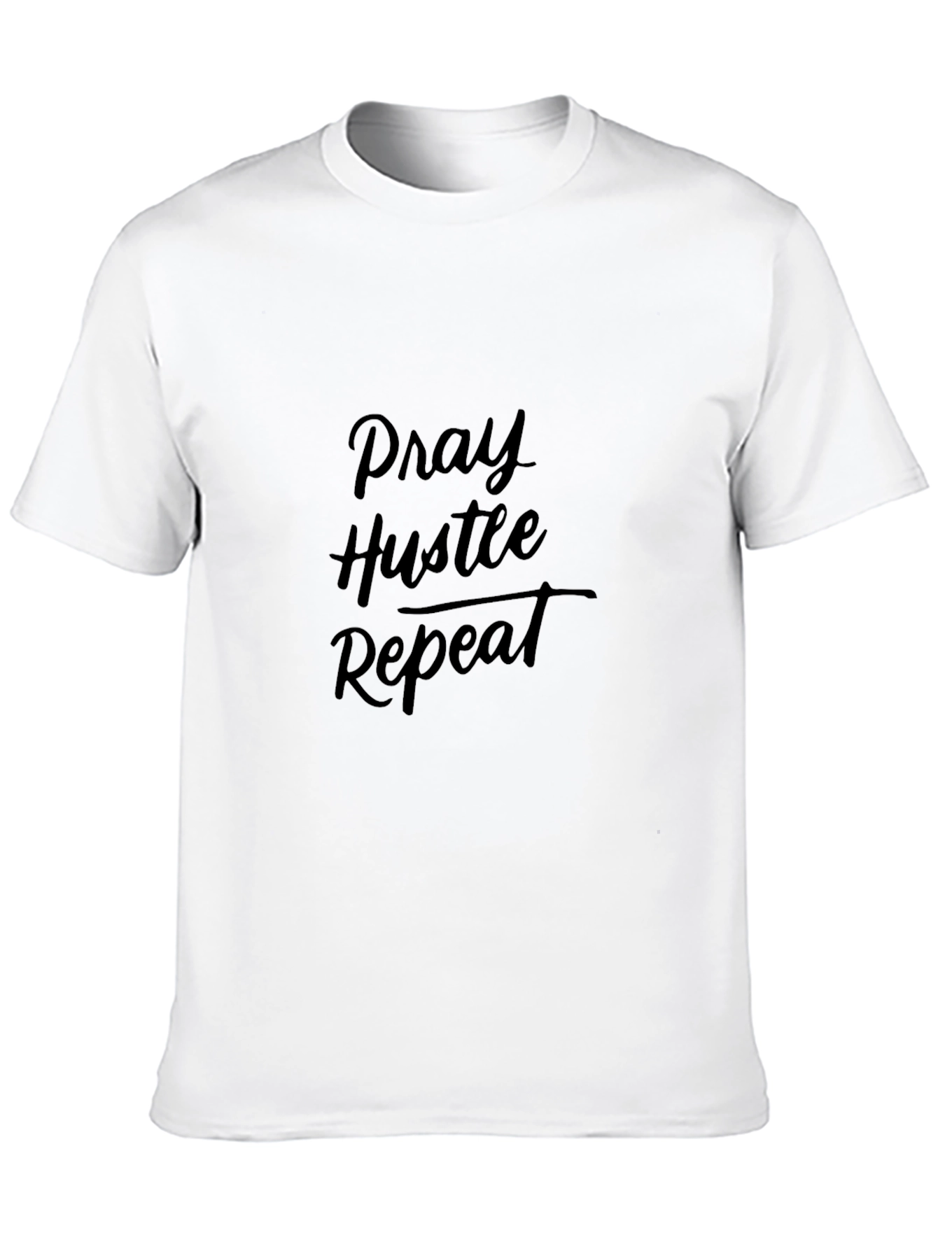 Pray Hustle Repeat Black T-Shirt