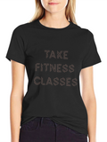 Fitness Classes Graphic Tee - Black