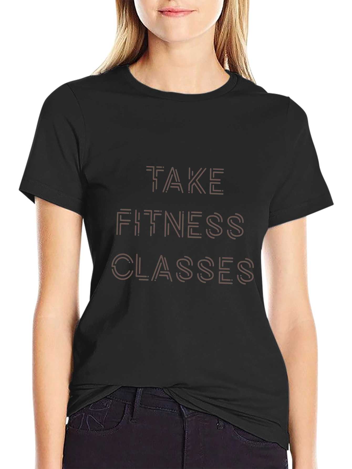Fitness Classes Graphic Tee - Black