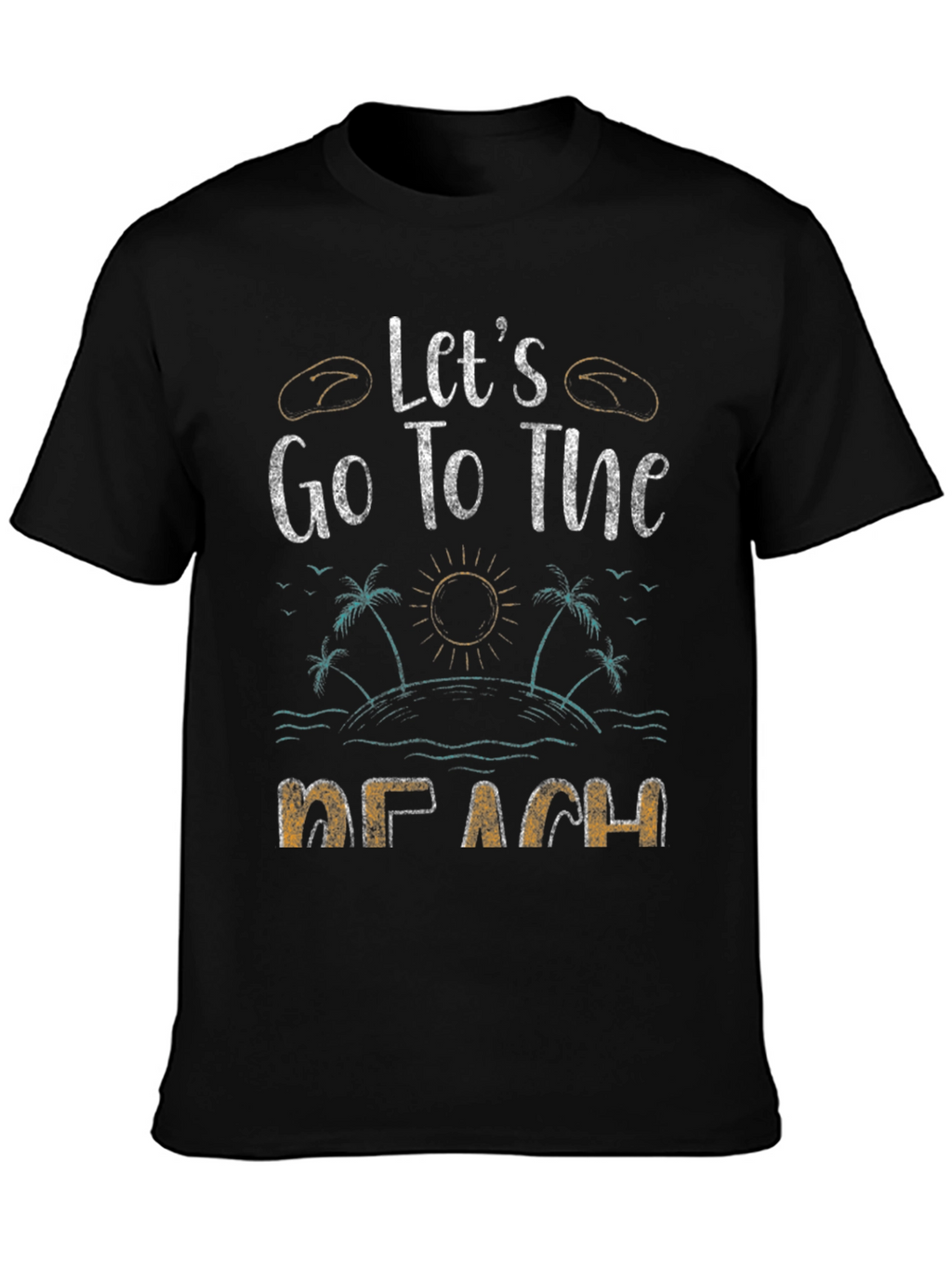 Lets Go To The Beach Graphic T-Shirt