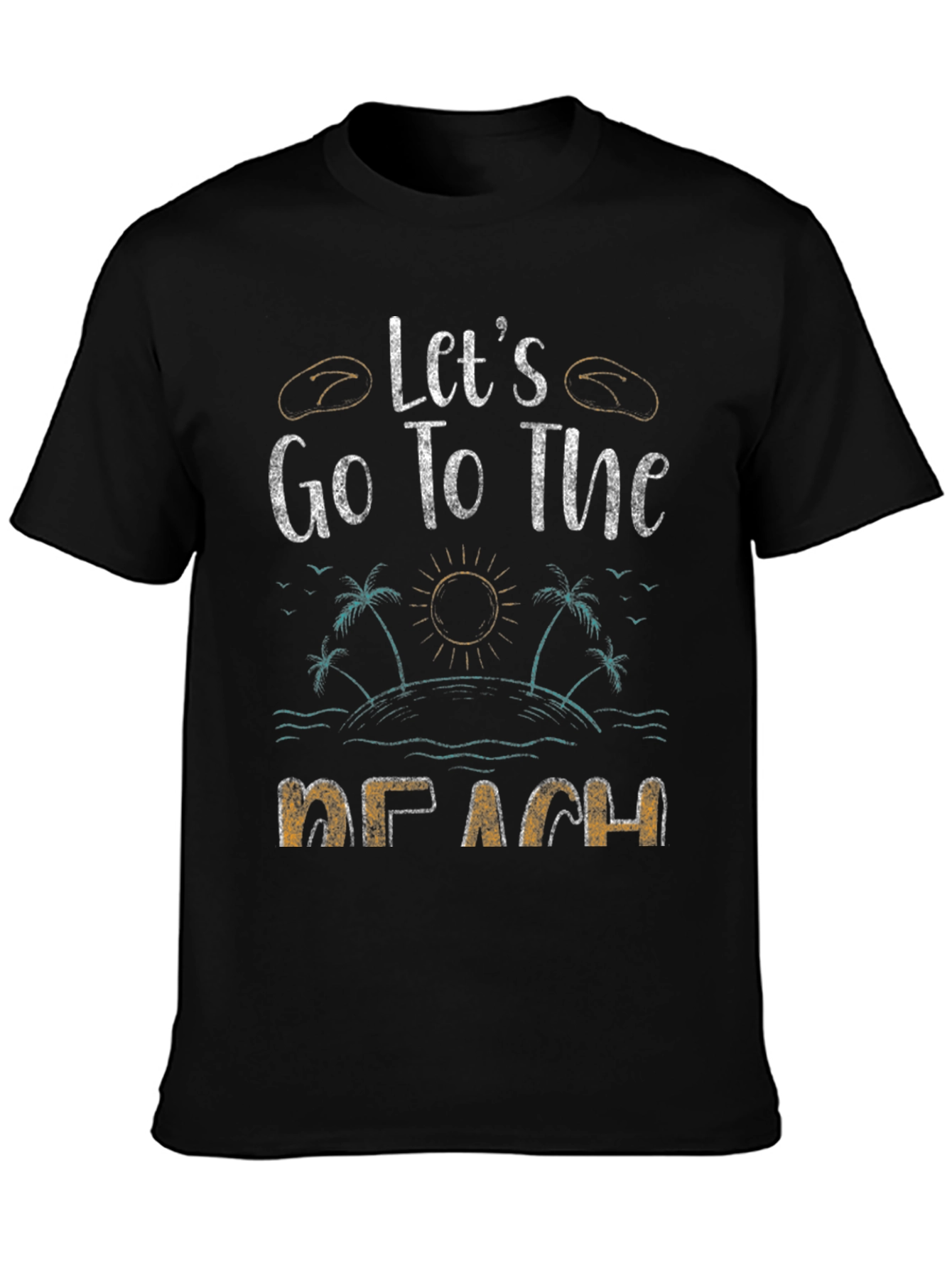 Lets Go To The Beach Graphic T-Shirt