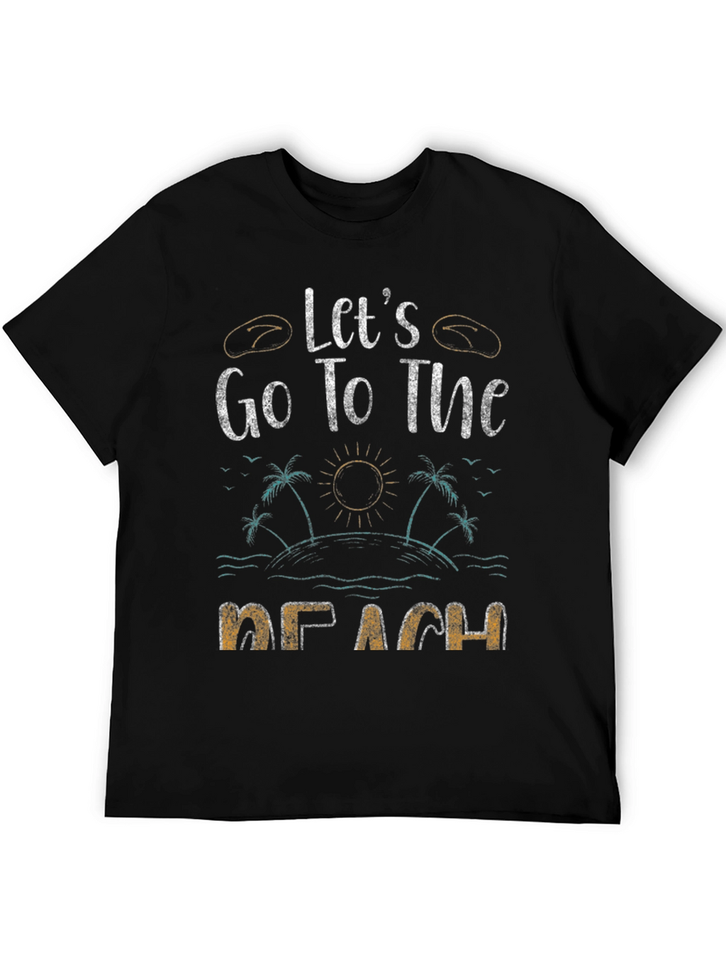 Lets Go To The Beach Graphic T-Shirt