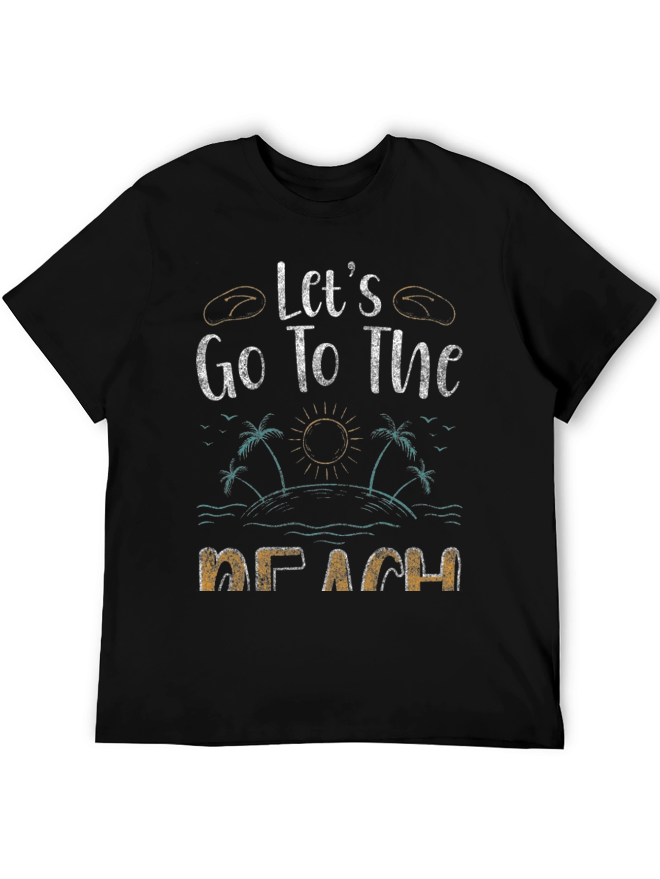 Lets Go To The Beach Graphic T-Shirt