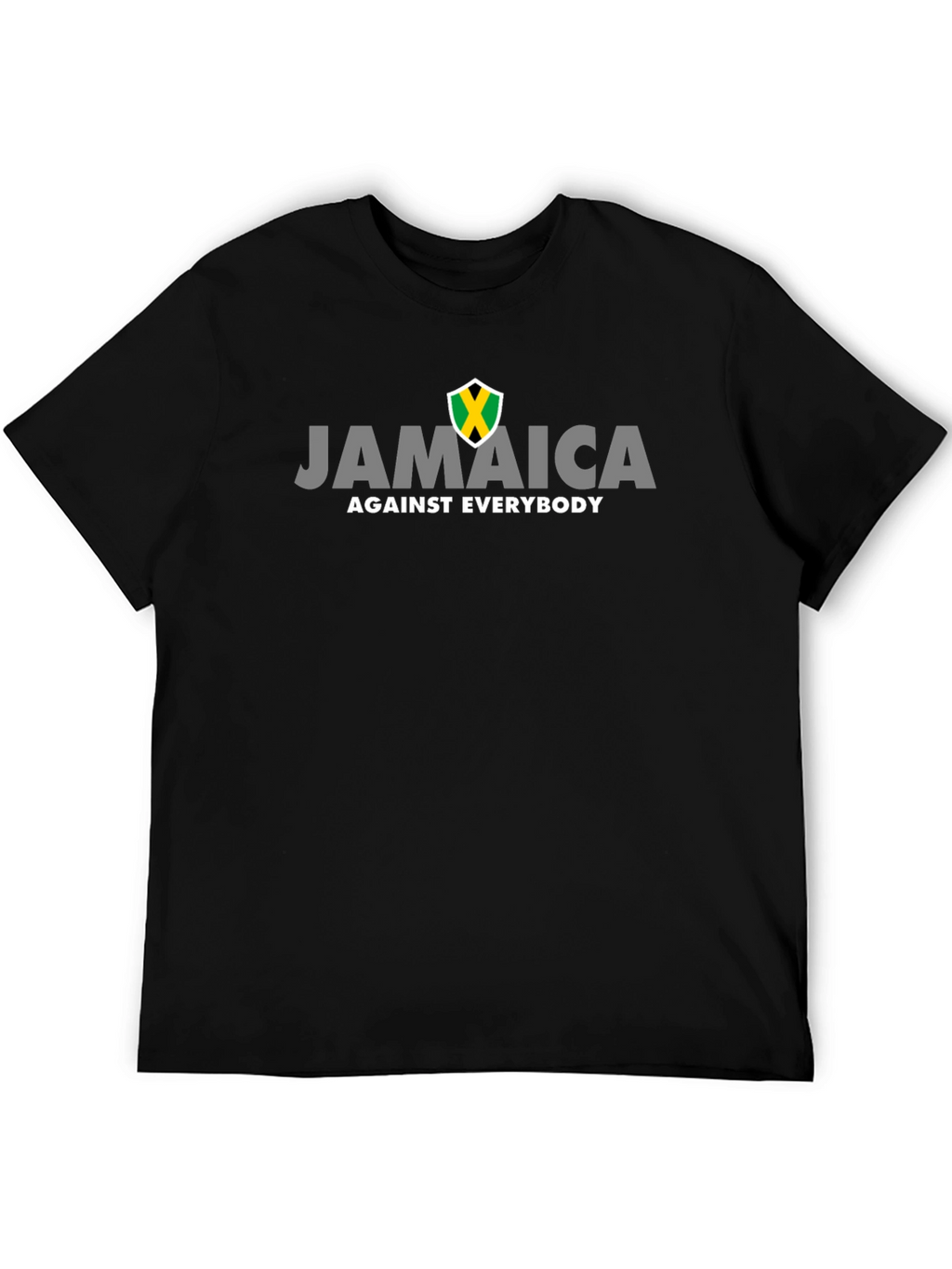 Jamaica Against Everybody Black Graphic Tee