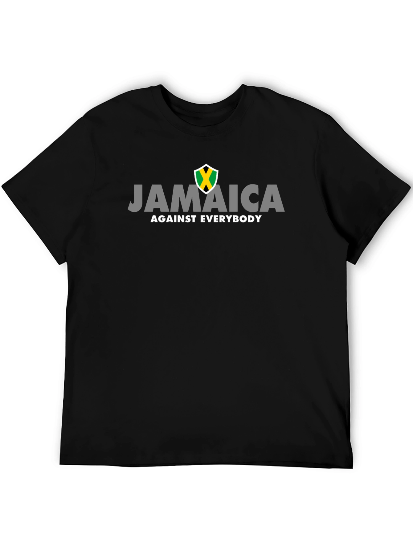 Jamaica Against Everybody Black Graphic Tee