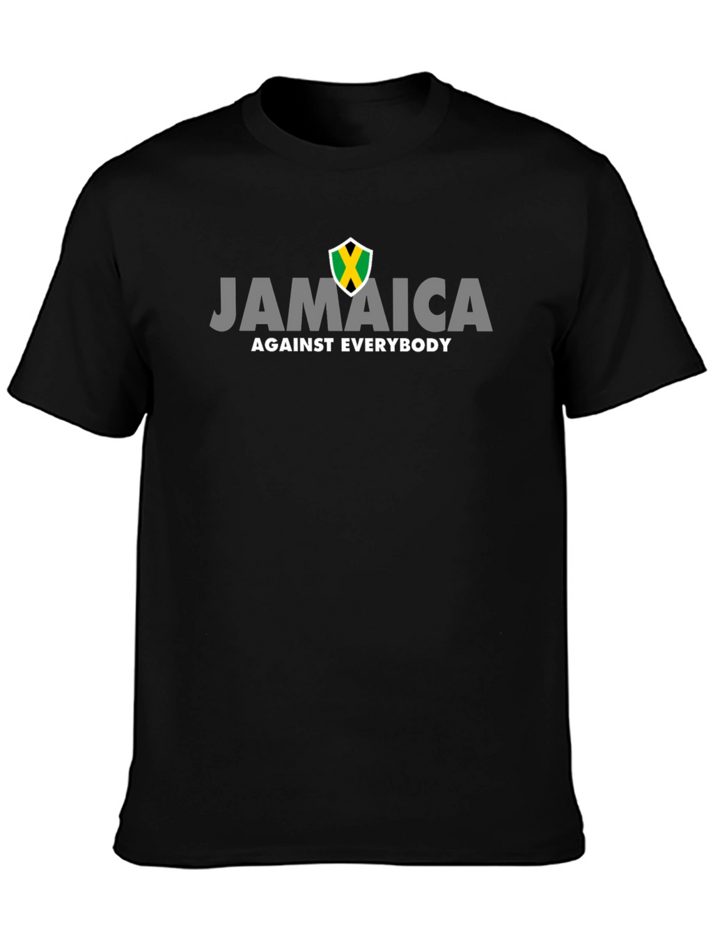 Jamaica Against Everybody Black Graphic Tee