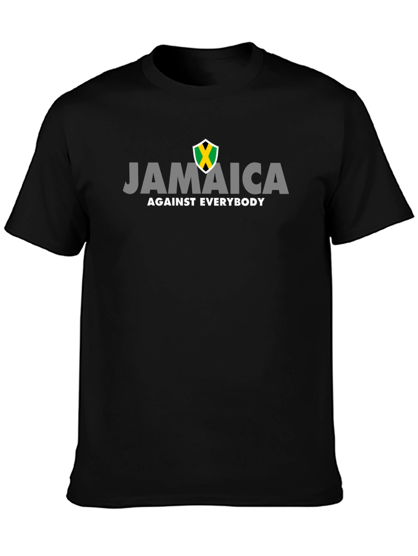 Jamaica Against Everybody Black Graphic Tee