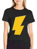 Lightning Bolt Graphic Tee - Black