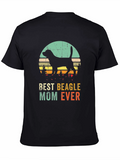 Best Beagle Mom Ever T-Shirt - Retro Style