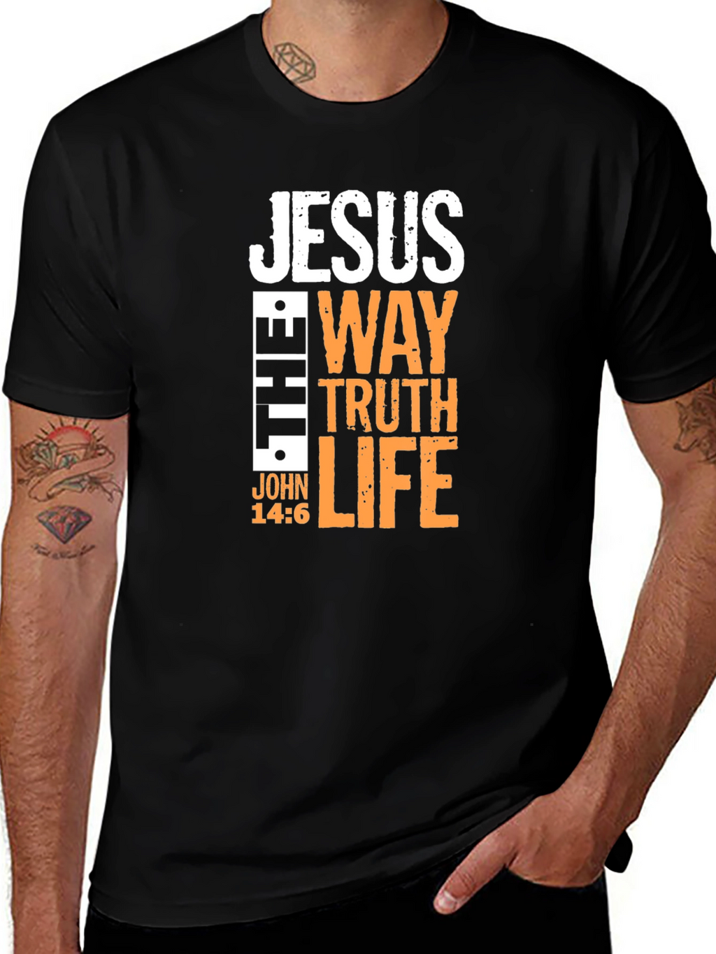 Jesus The Way Truth Life T-Shirt - Christian Apparel