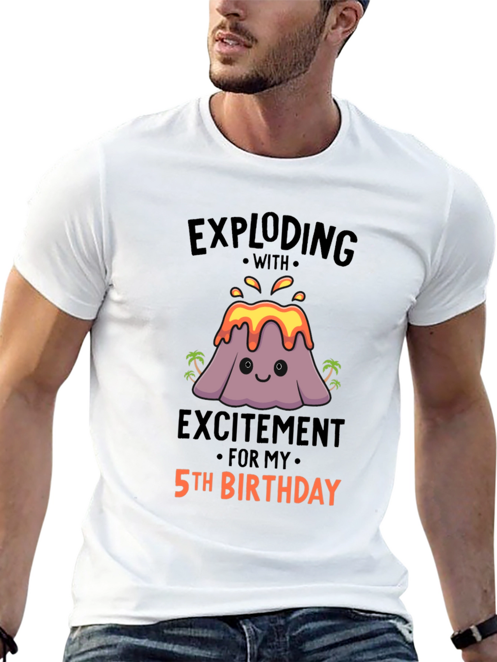 Exploding With Excitement 5th Birthday T-Shirt