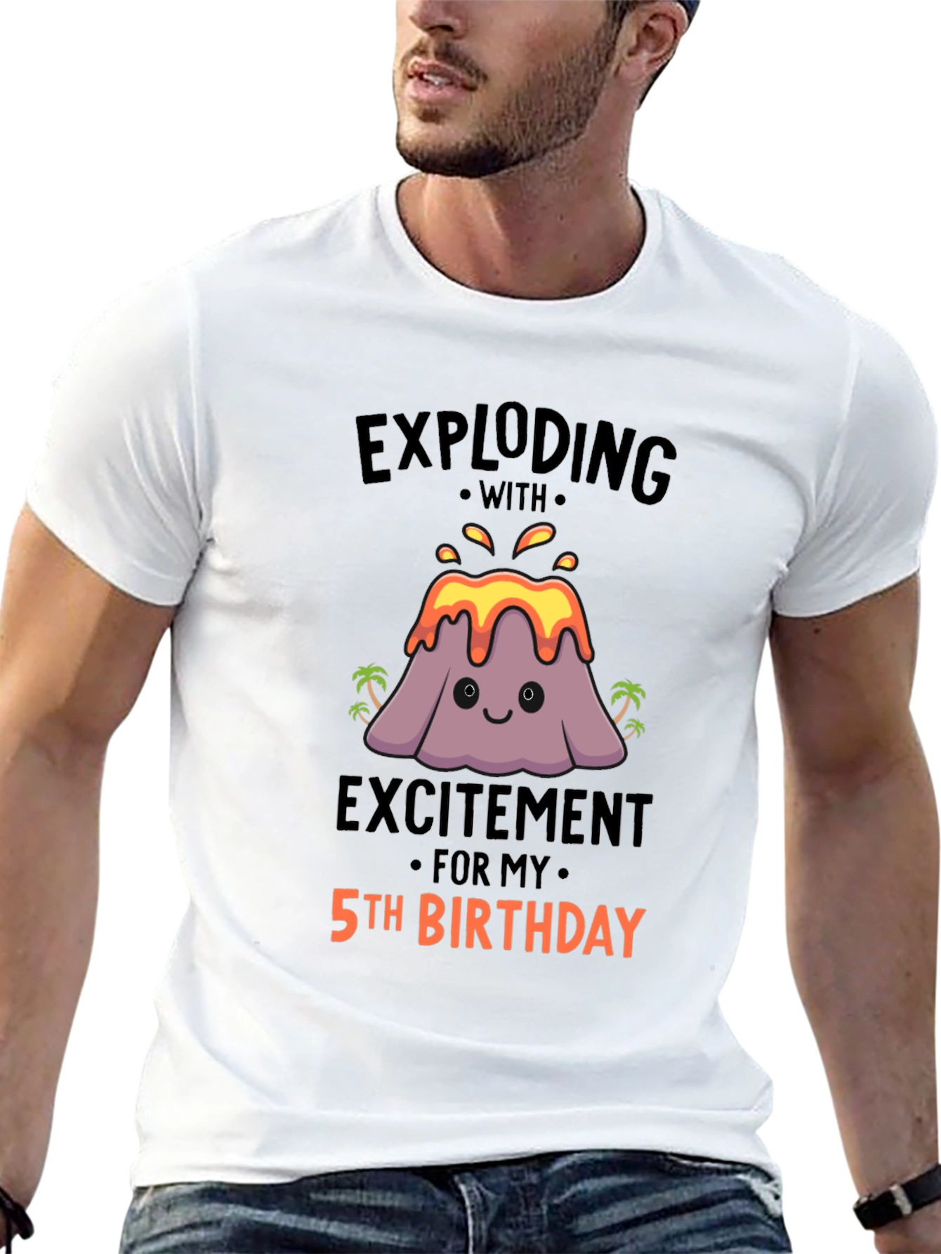 Exploding With Excitement 5th Birthday T-Shirt
