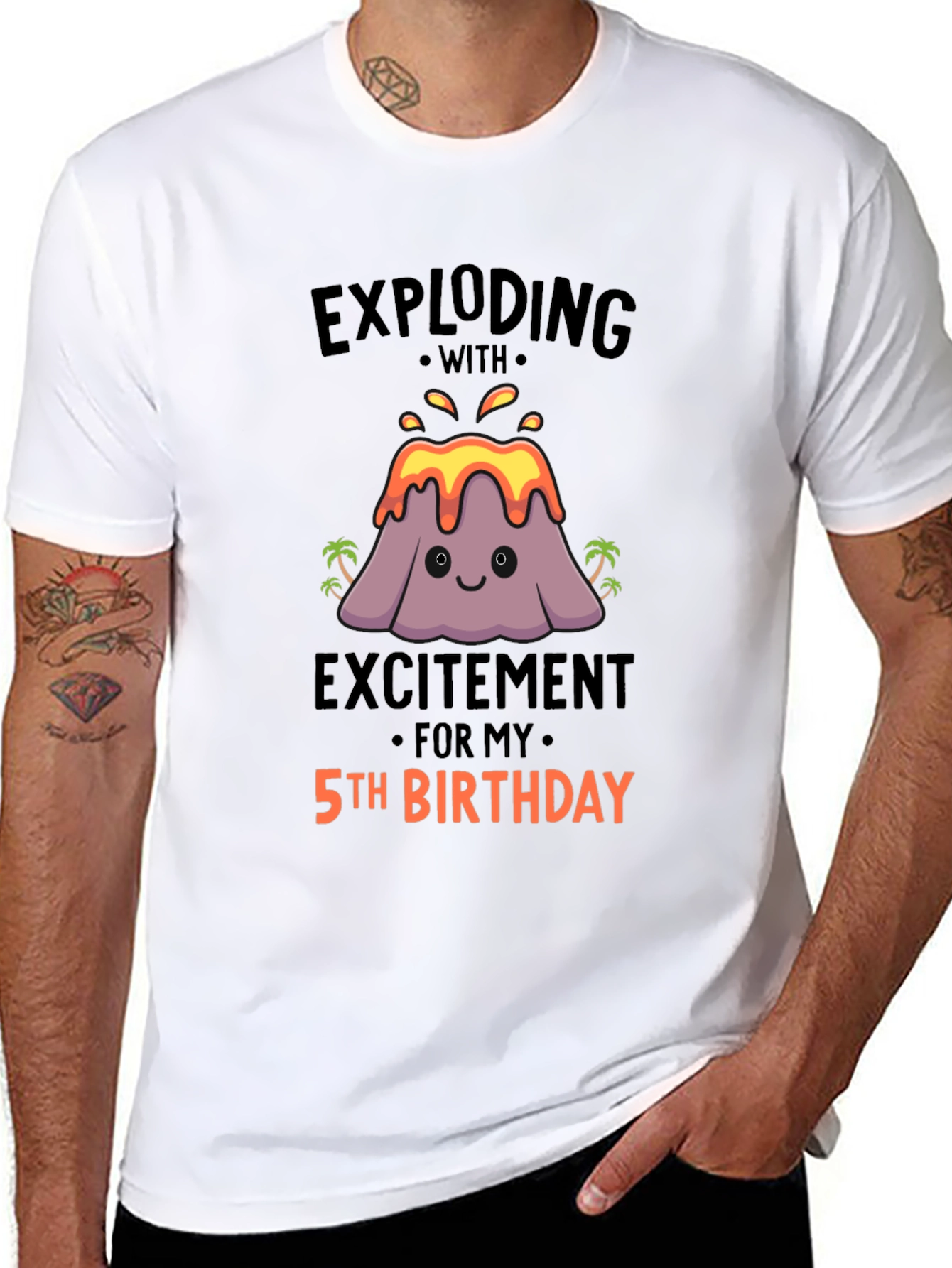 Exploding With Excitement 5th Birthday T-Shirt