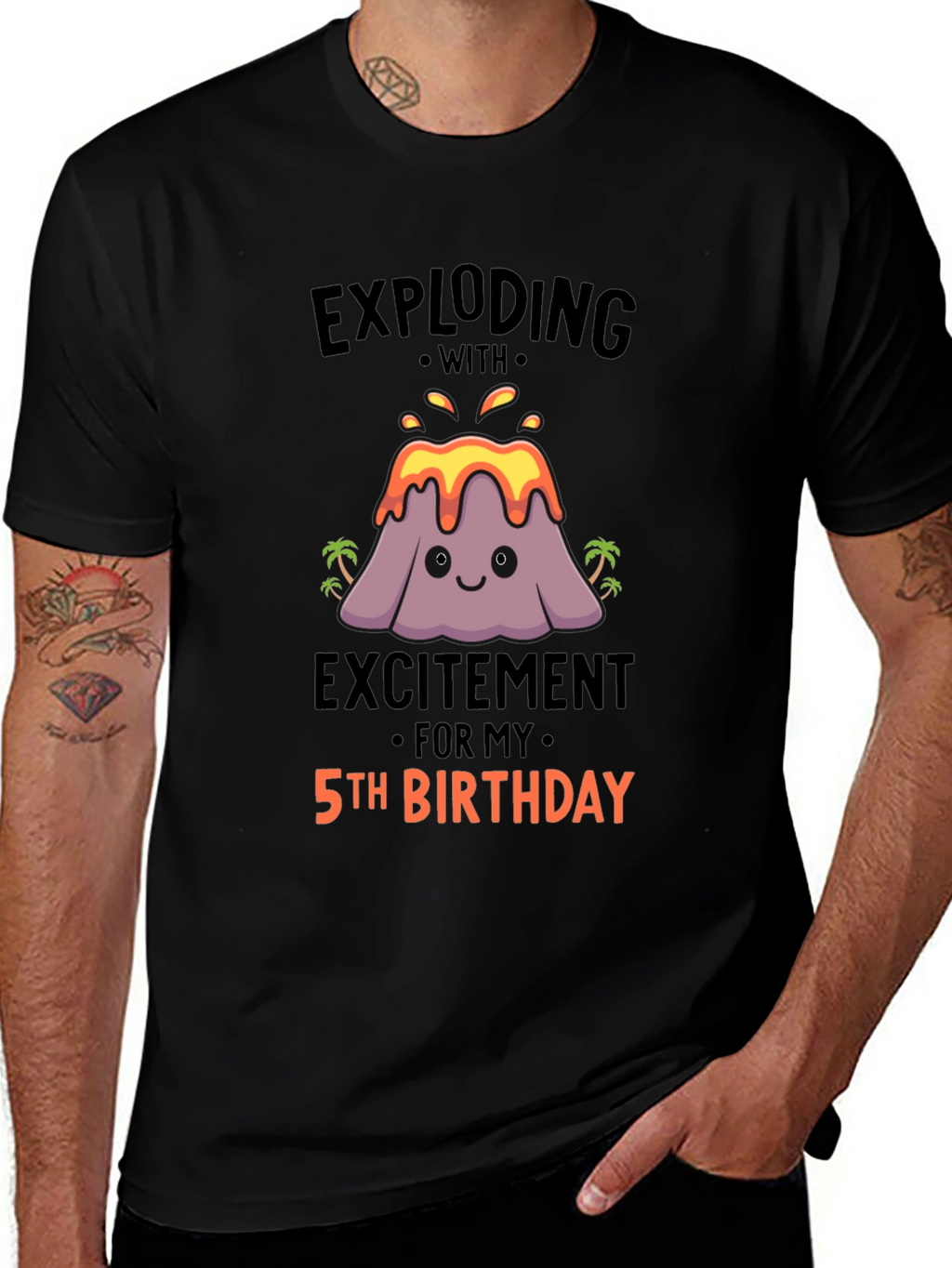 Exploding With Excitement 5th Birthday T-Shirt
