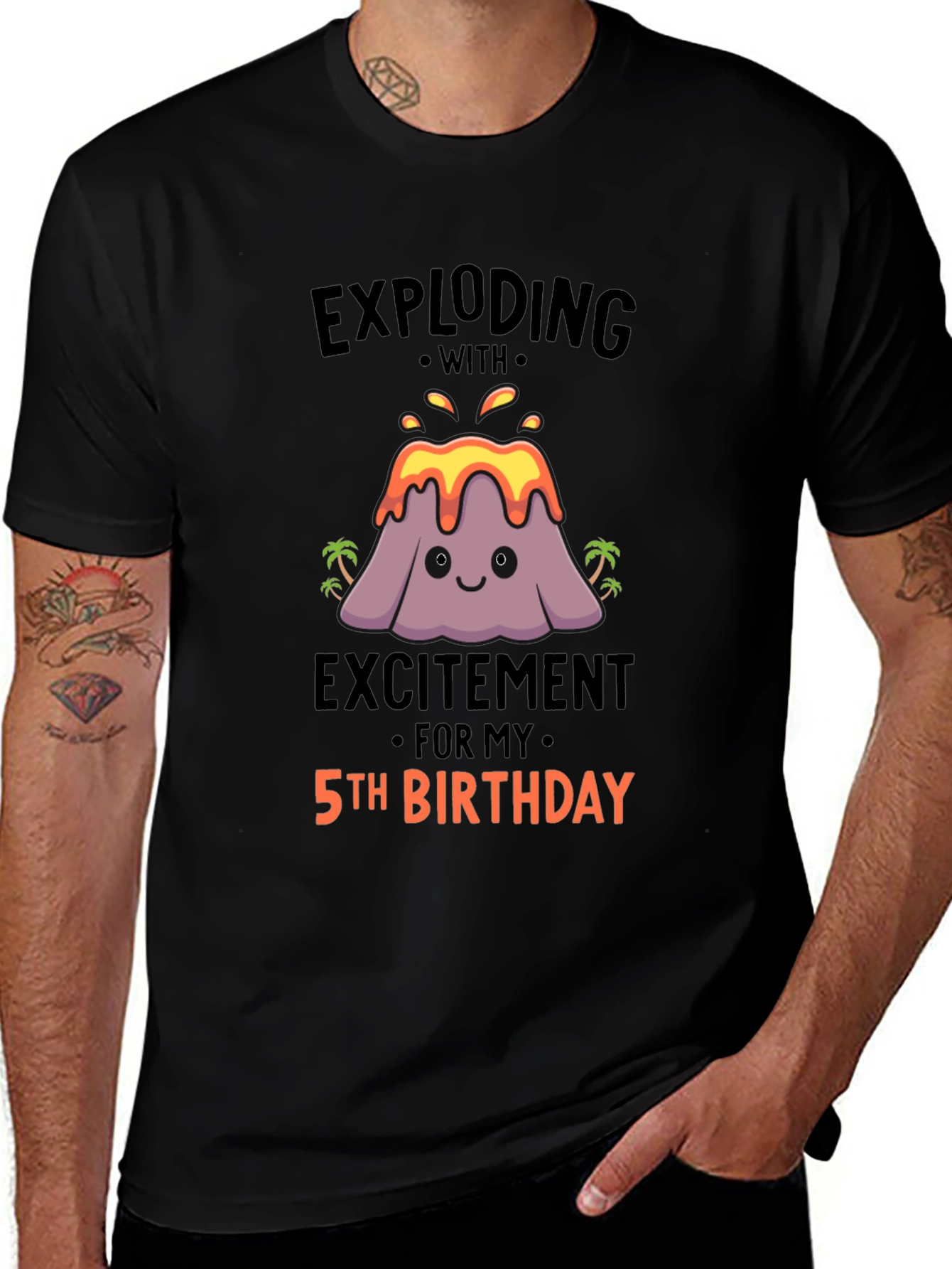 Exploding With Excitement 5th Birthday T-Shirt