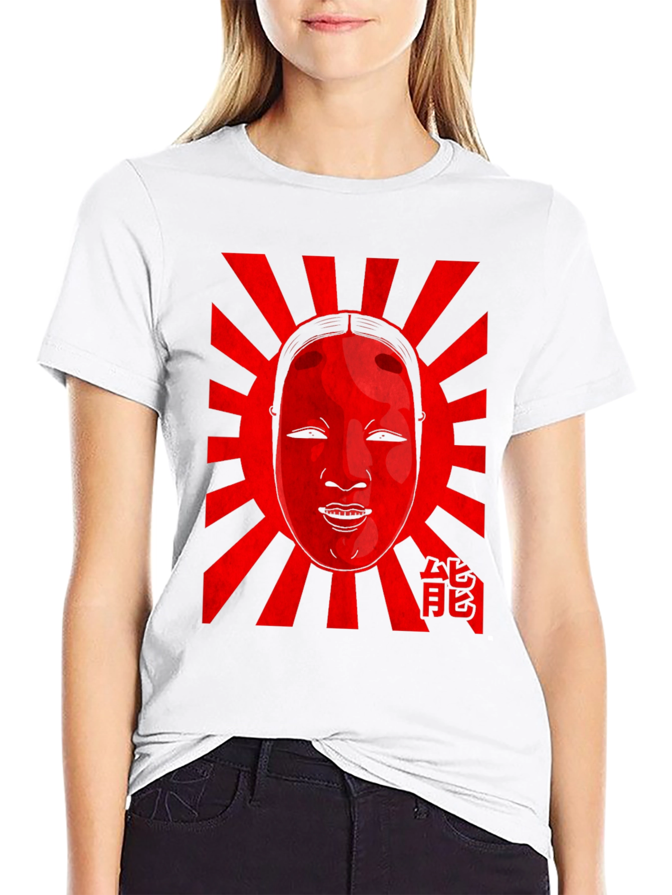 Kabuki Mask T-Shirt - Japanese Art