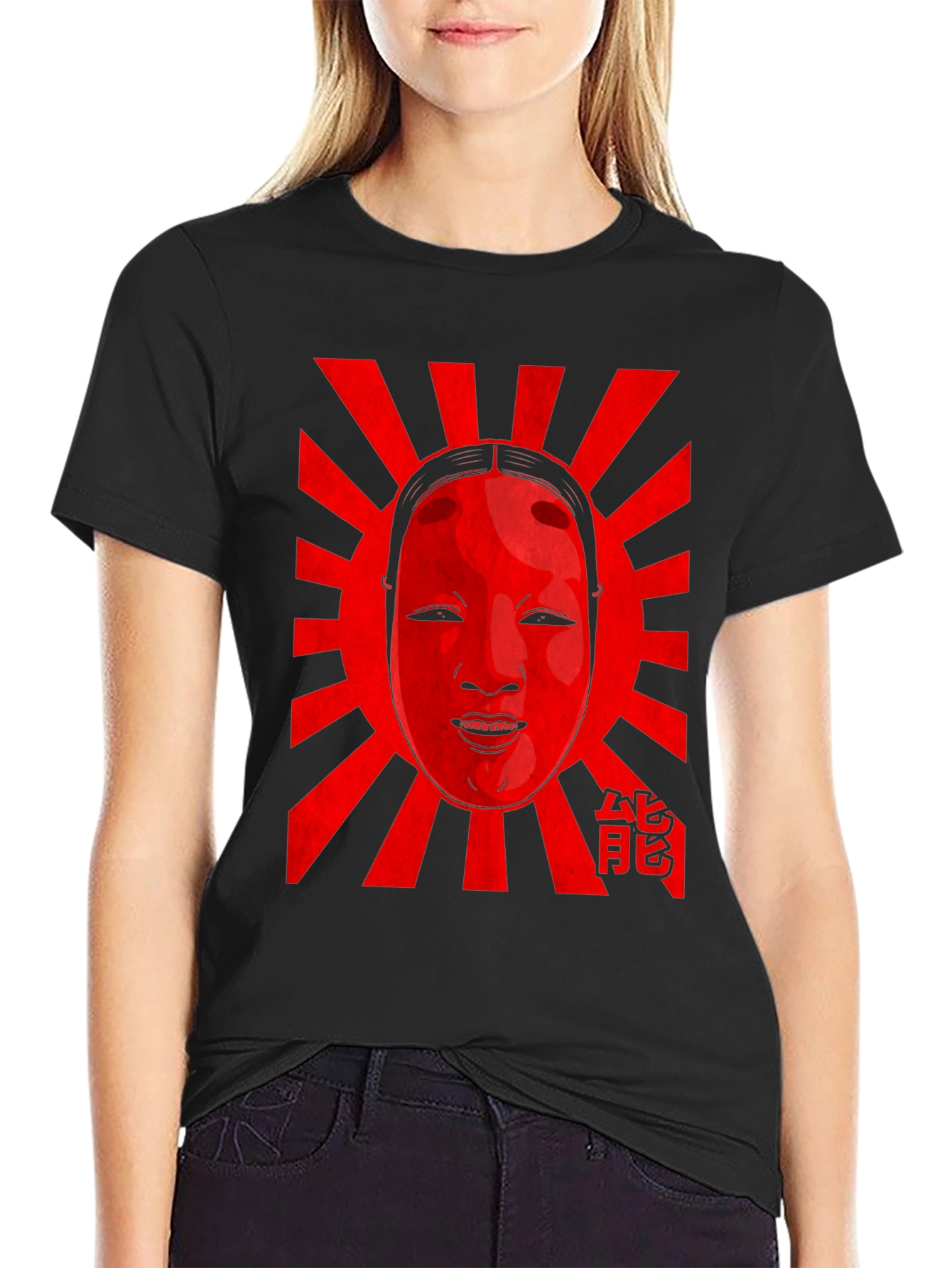 Kabuki Mask T-Shirt - Japanese Art