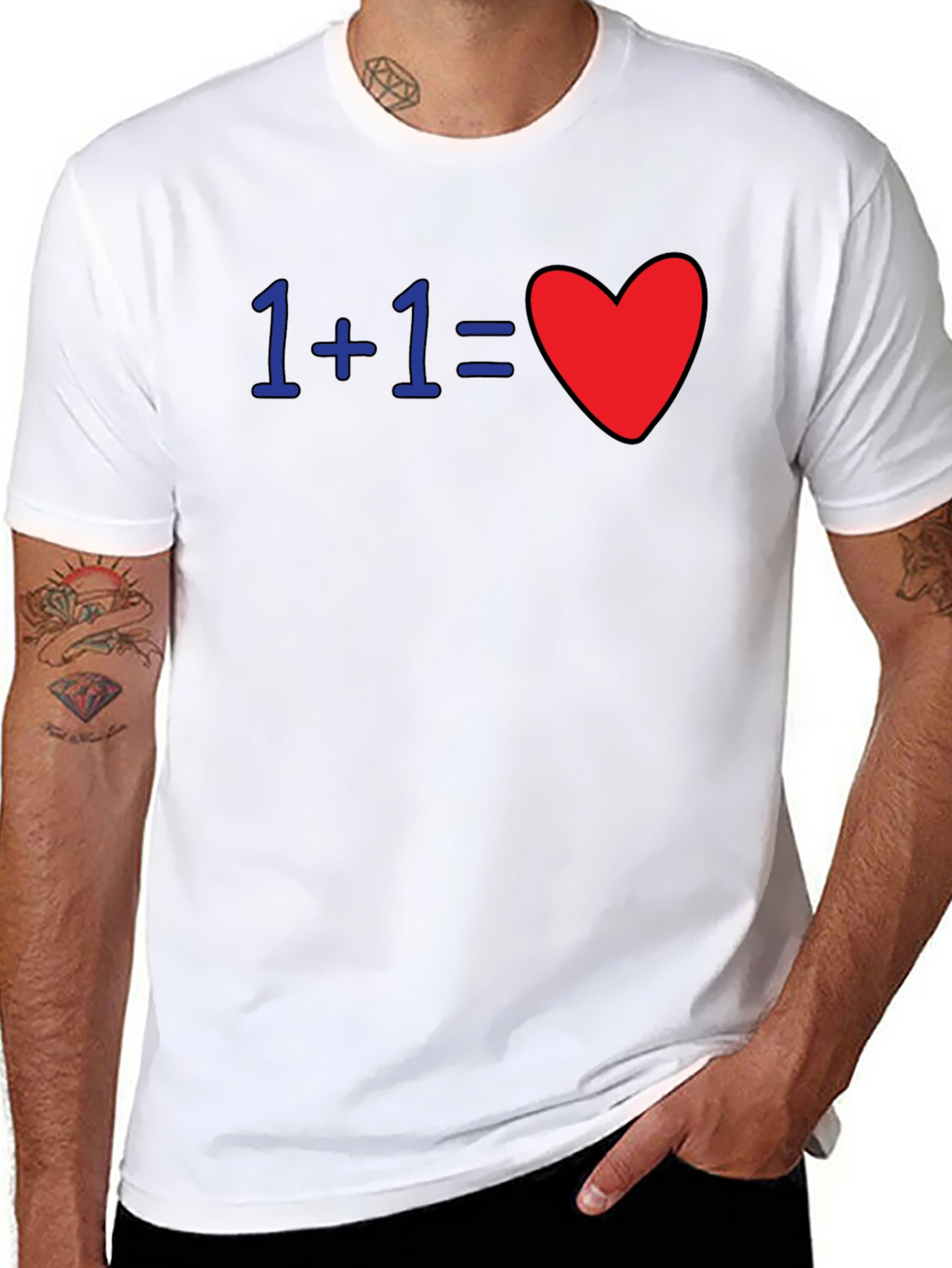 Love Equation T-Shirt: 1+1=Heart
