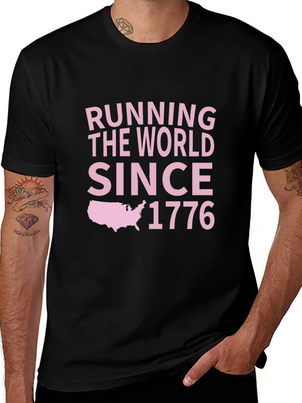Running The World Since 1776 Graphic T-Shirt