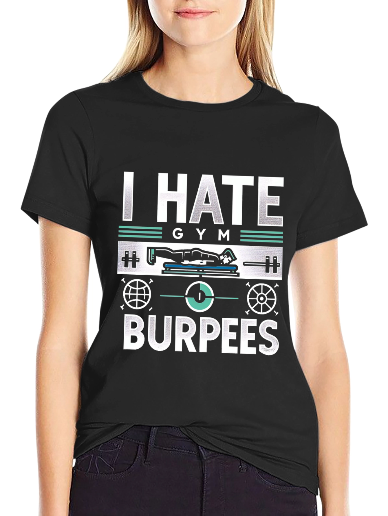 I Hate Gym Burpees T-Shirt - Fitness Workout