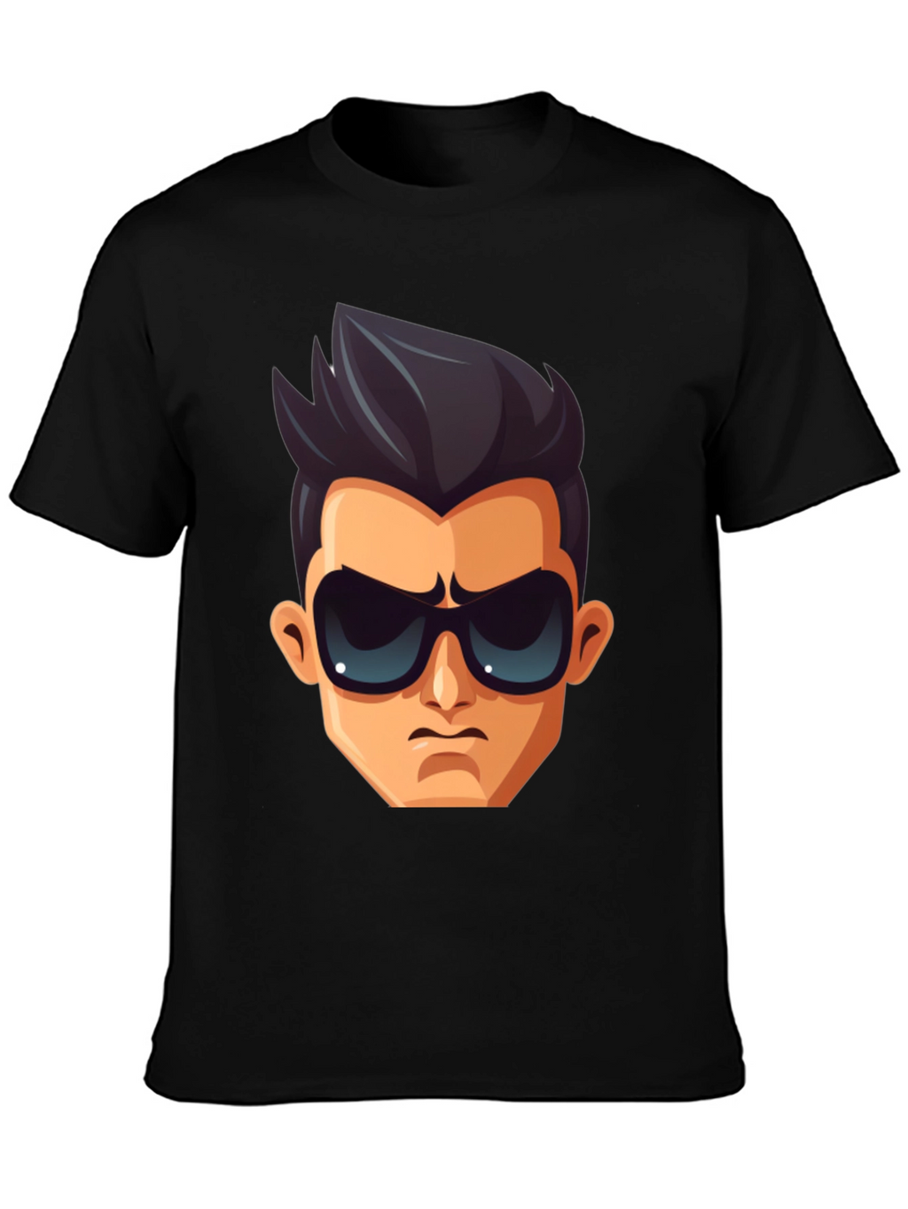 Cool Character Graphic T-Shirt - Black