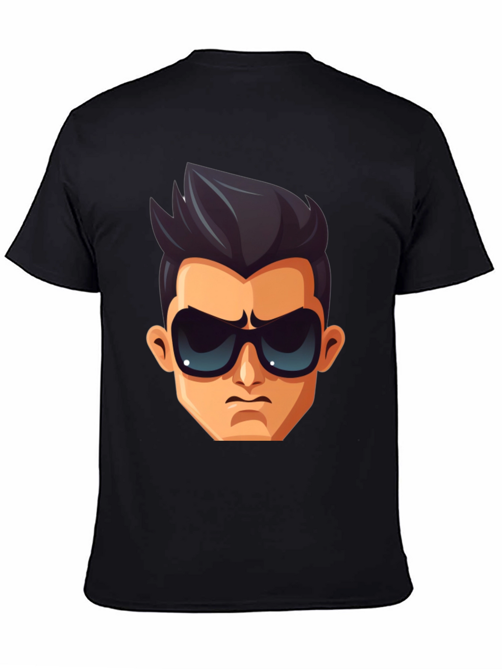 Cool Character Graphic T-Shirt - Black