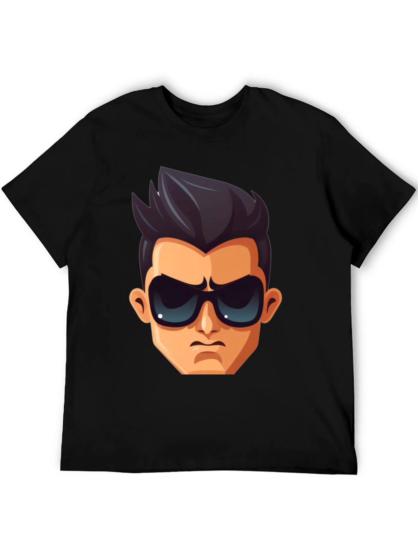 Cool Character Graphic T-Shirt - Black