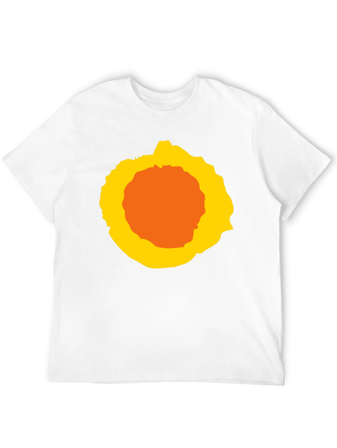 Abstract Sunburst Graphic Black T-Shirt