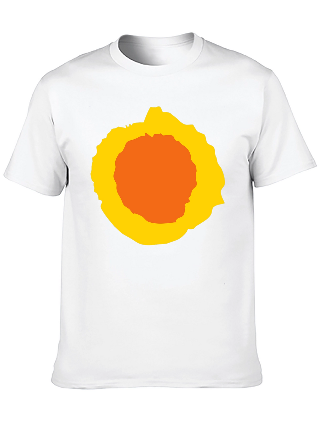 Abstract Sunburst Graphic Black T-Shirt