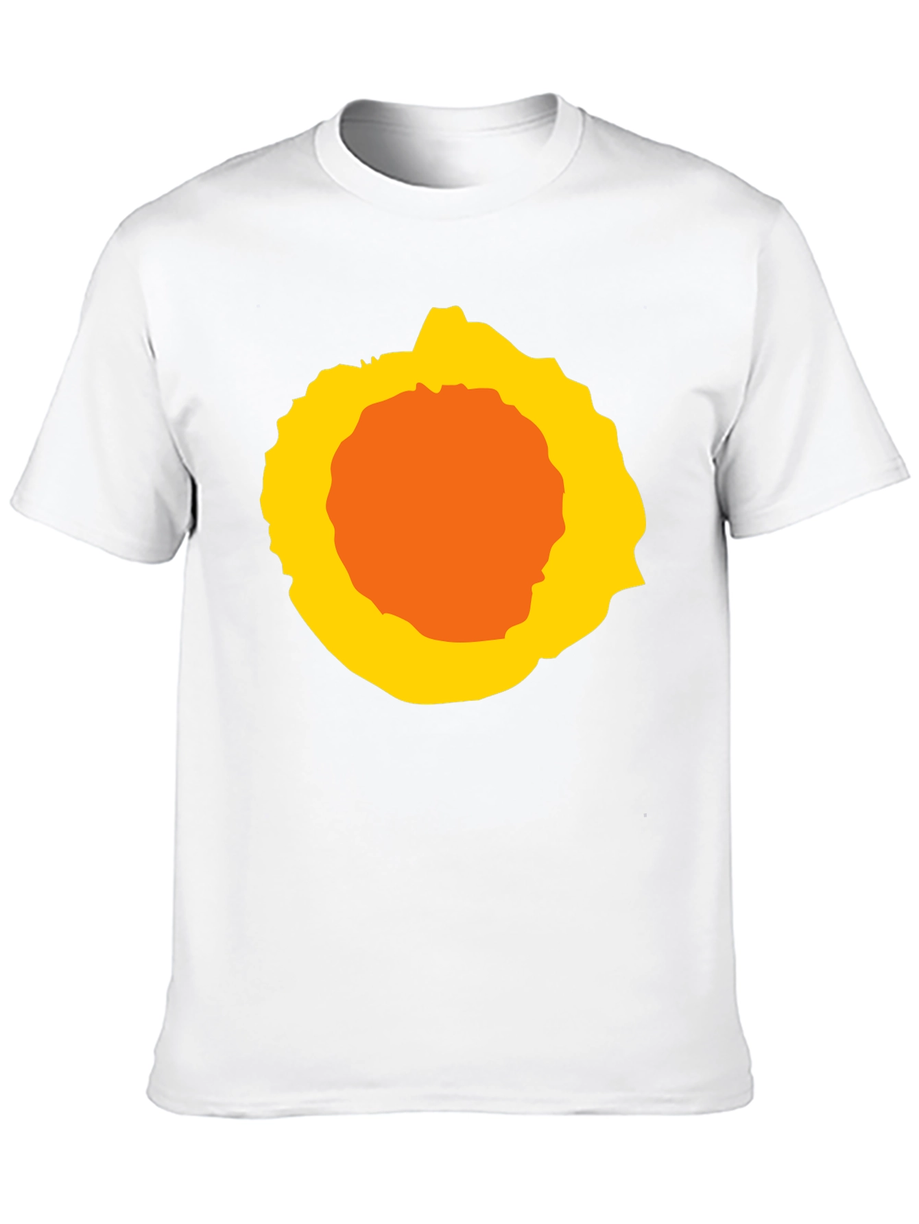 Abstract Sunburst Graphic Black T-Shirt