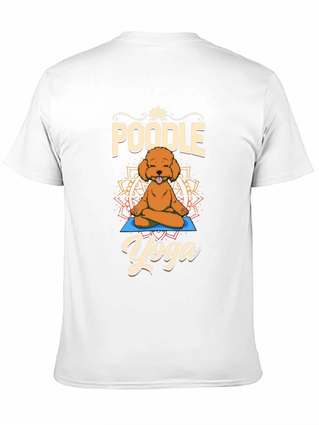 Poodle Yoga T-Shirt - Meditating Dog Tee