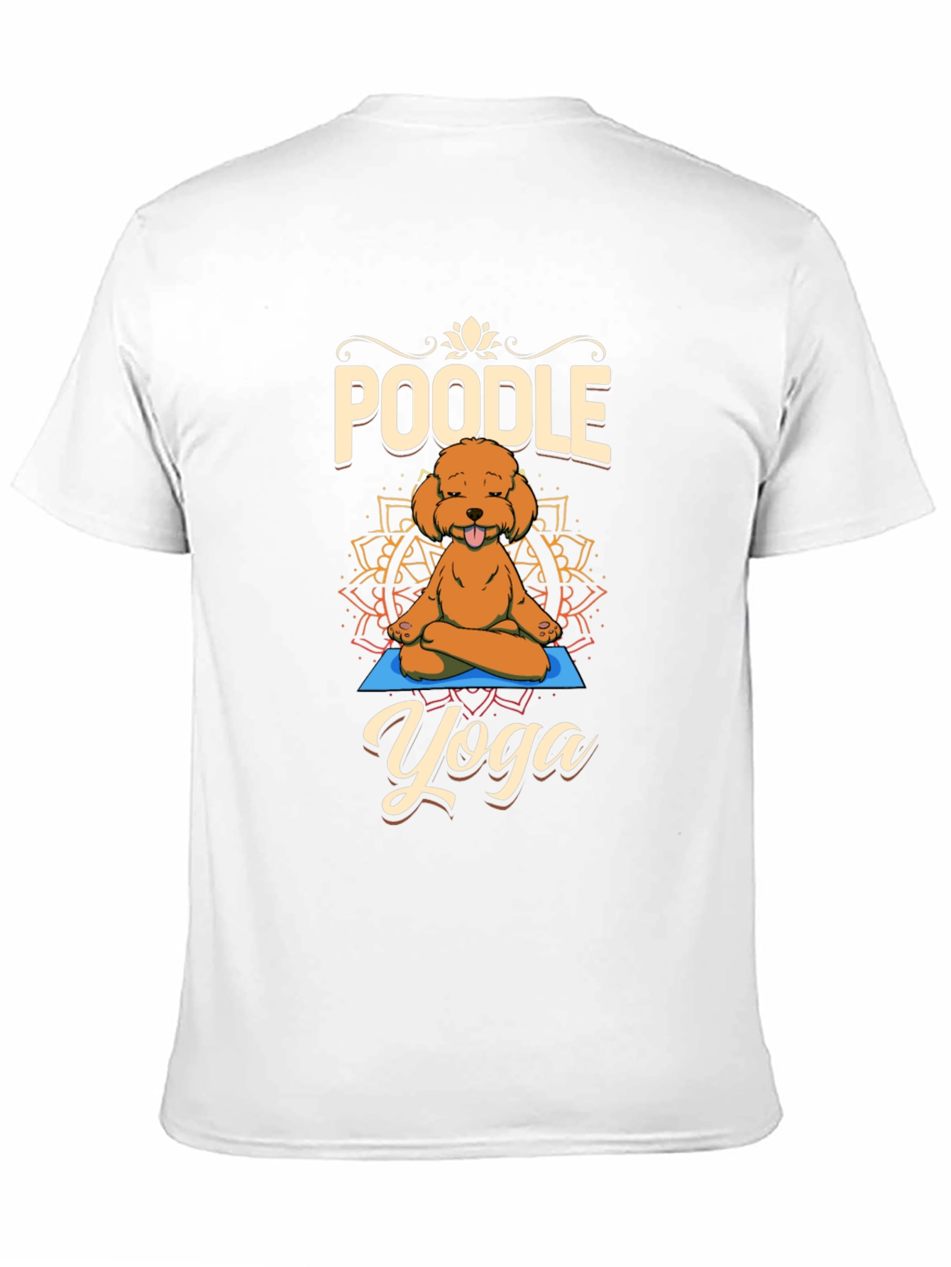 Poodle Yoga T-Shirt - Meditating Dog Tee