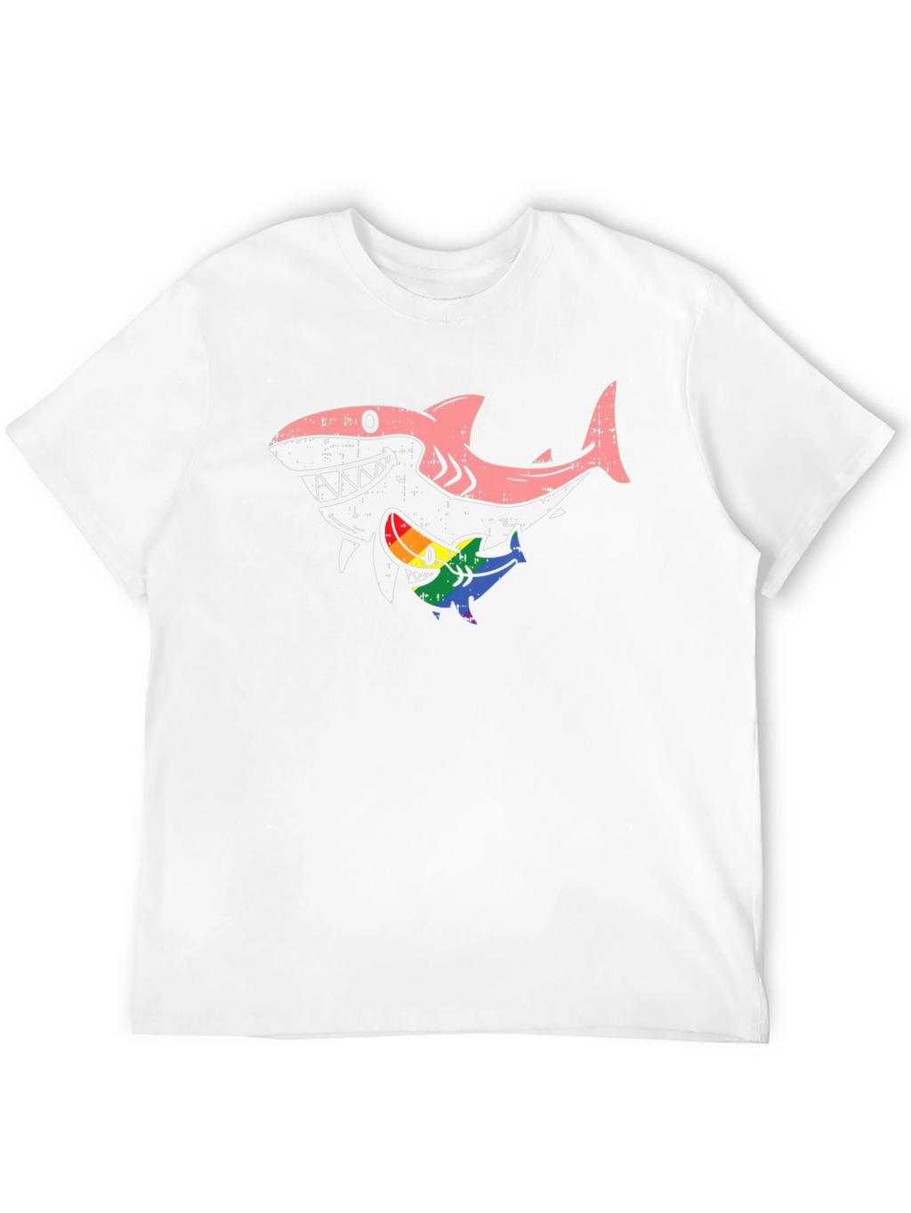 Shark Pride Graphic T-Shirt - Stylish Casual Tee