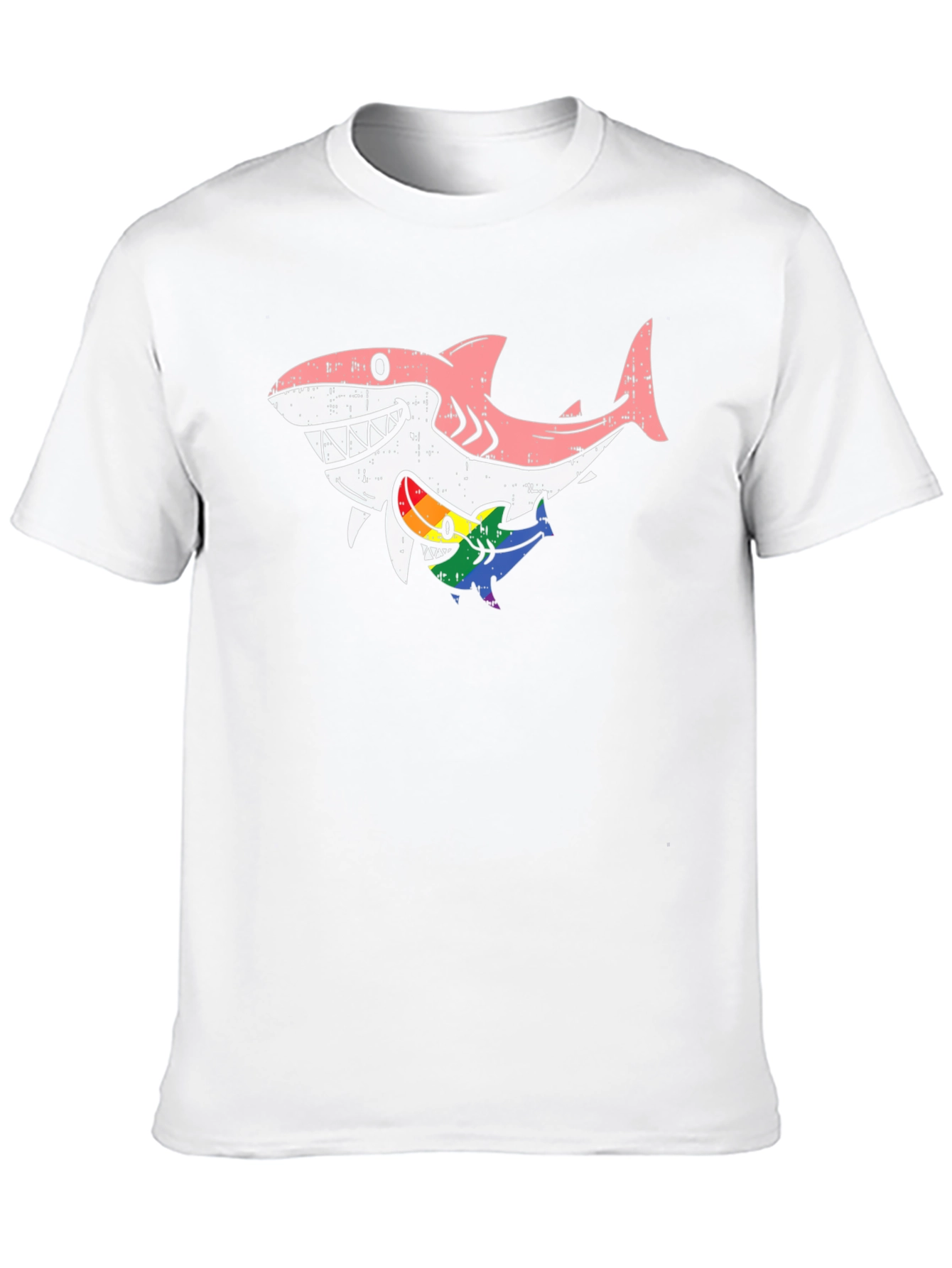 Shark Pride Graphic T-Shirt - Stylish Casual Tee