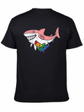 Shark Pride Graphic T-Shirt - Stylish Casual Tee