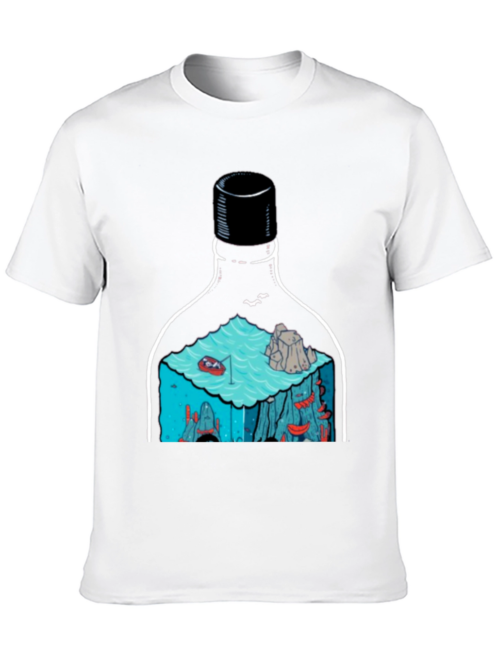 Bottle Landscape Graphic T-Shirt