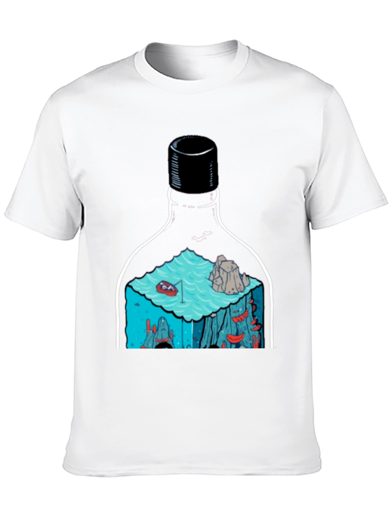 Bottle Landscape Graphic T-Shirt