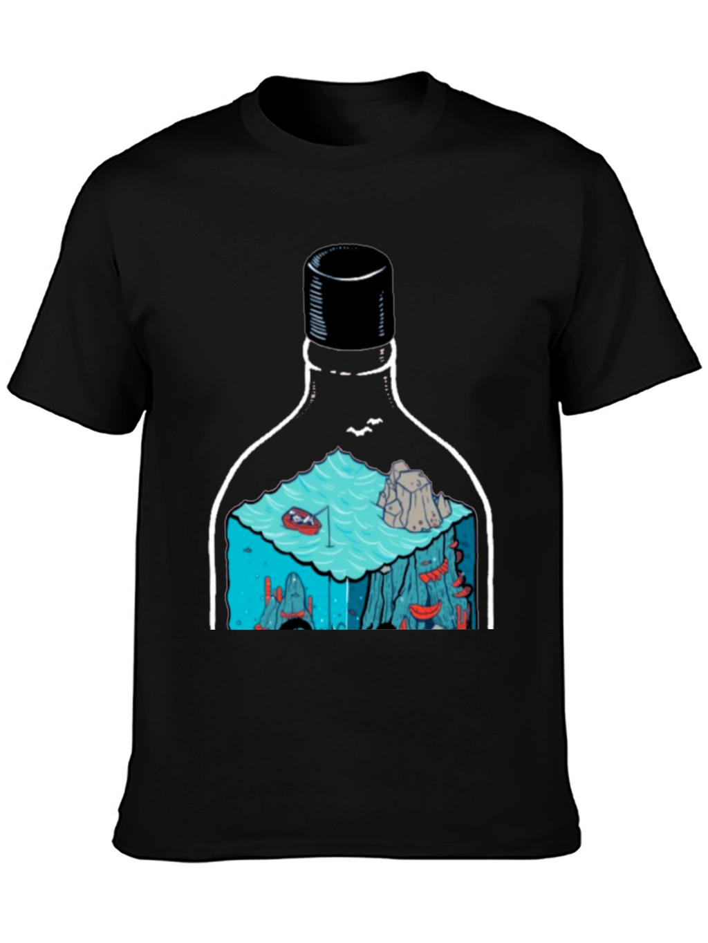Bottle Landscape Graphic T-Shirt