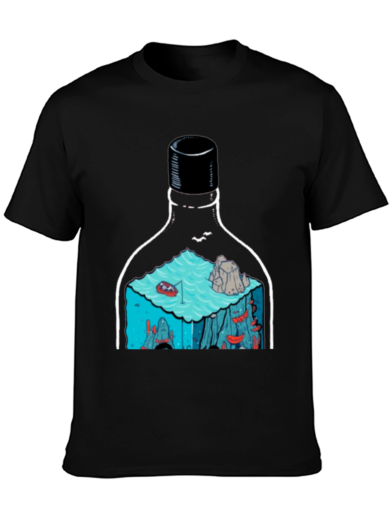 Bottle Landscape Graphic T-Shirt