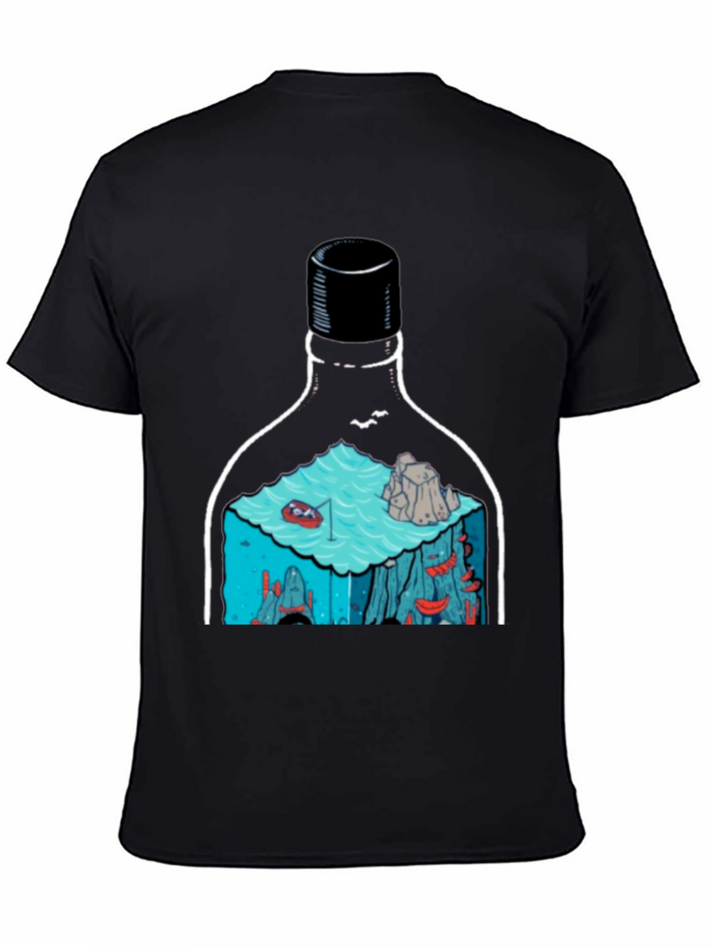 Bottle Landscape Graphic T-Shirt