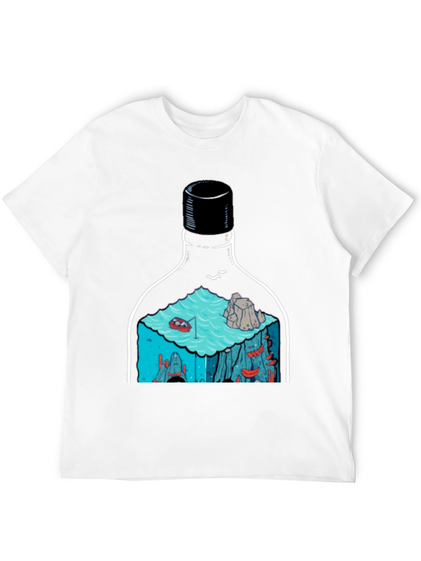 Bottle Landscape Graphic T-Shirt