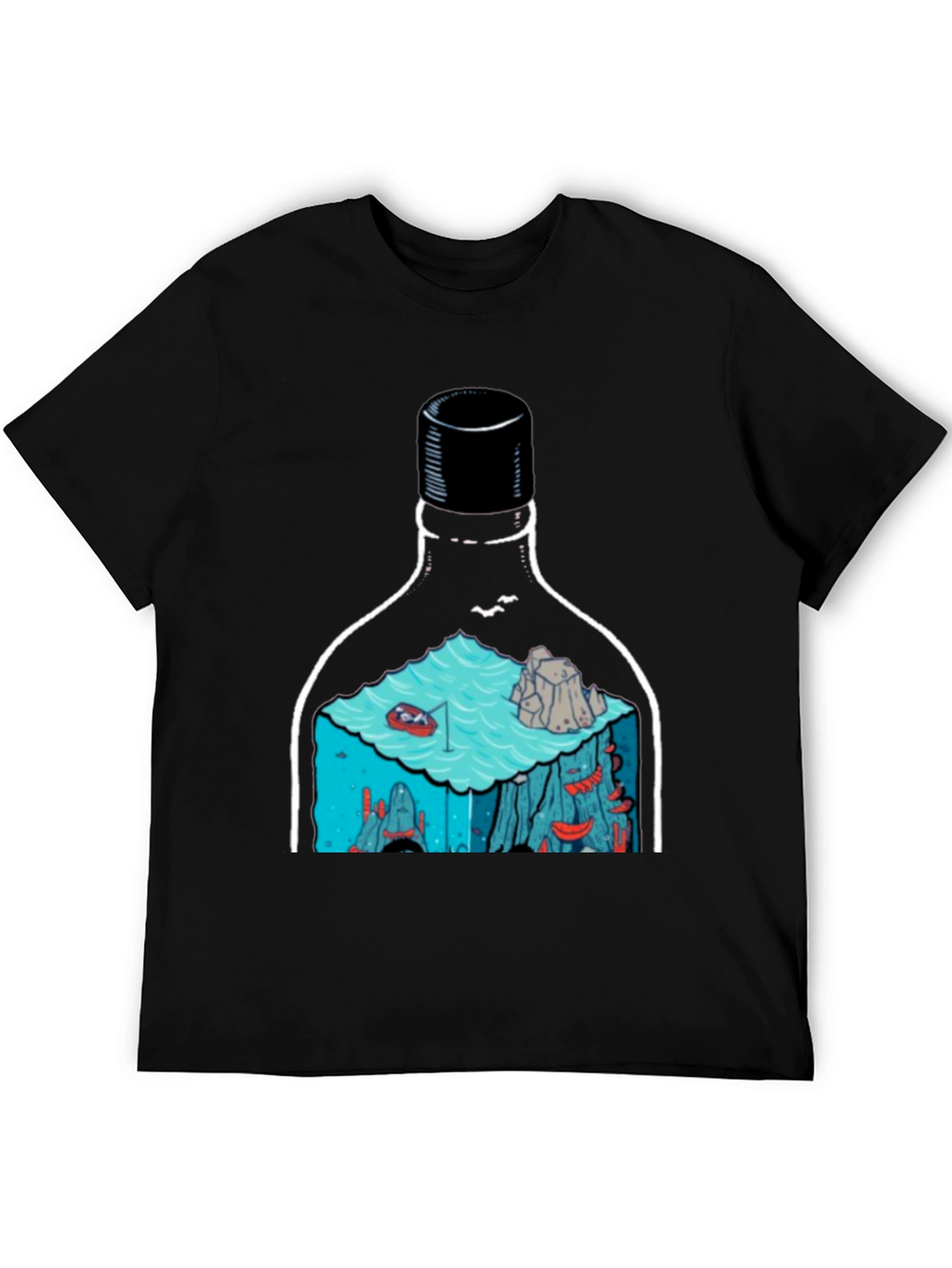 Bottle Landscape Graphic T-Shirt