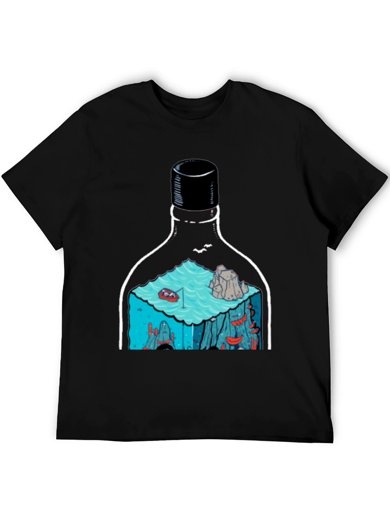 Bottle Landscape Graphic T-Shirt