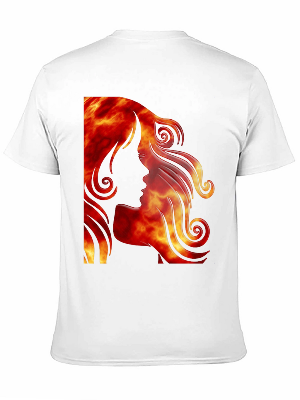 Fiery Woman Graphic Tee - Black